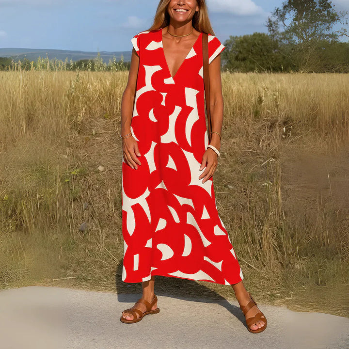 Lola™ | Vestido Maxi con Detalle de Calado