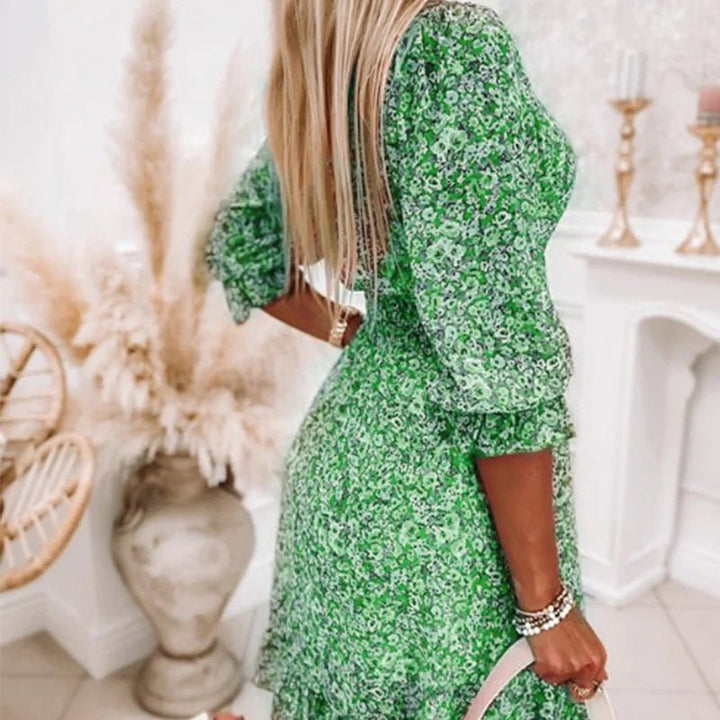 Thessaly™ | Vestido maxi floral elegante