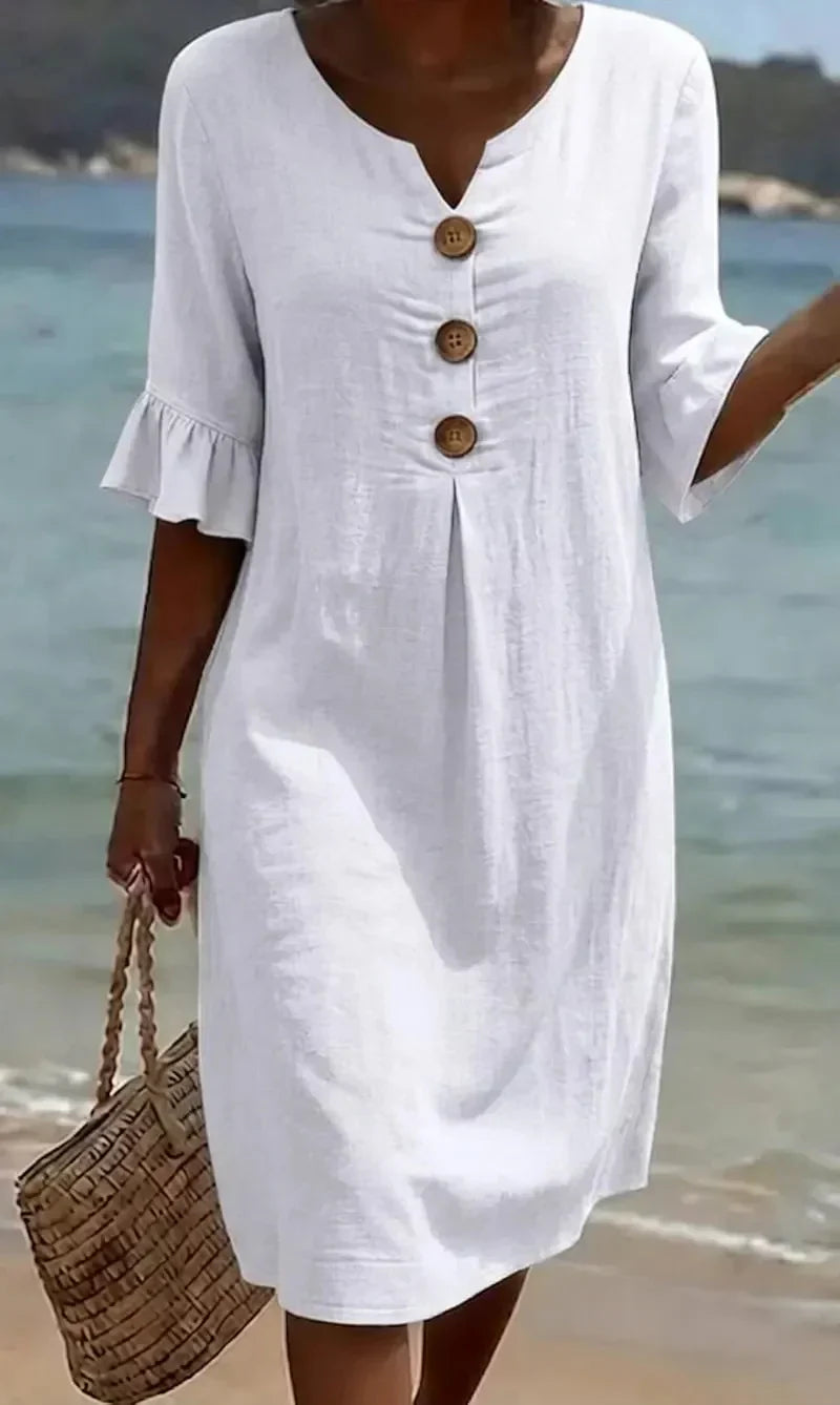 Radmila™ | Vestido de manga larga con textura