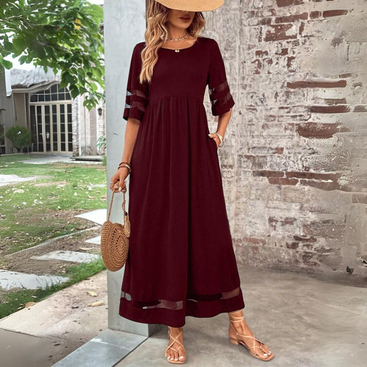 Aubrey™ | Vestido midi que alisa la barriga y favorece la silueta