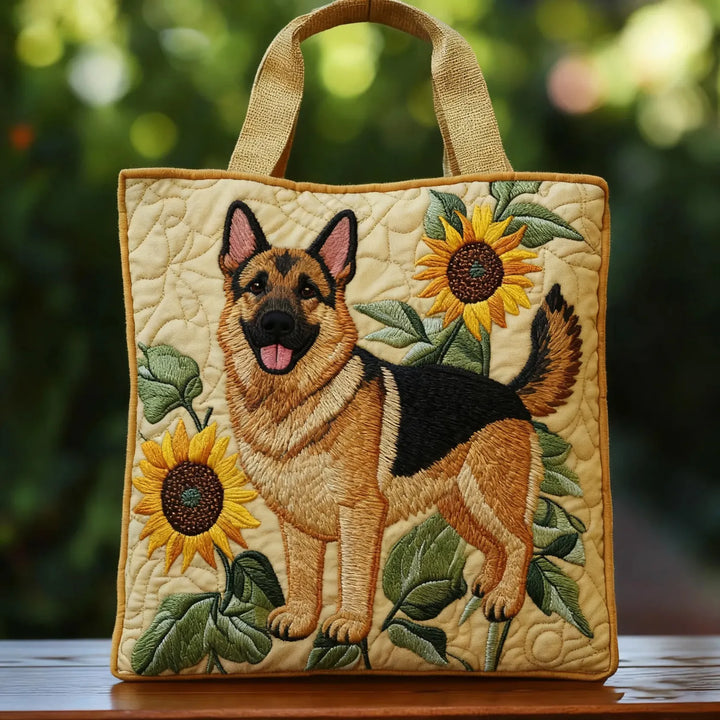 Bolso Artesanal | Pastor Alemán Floral