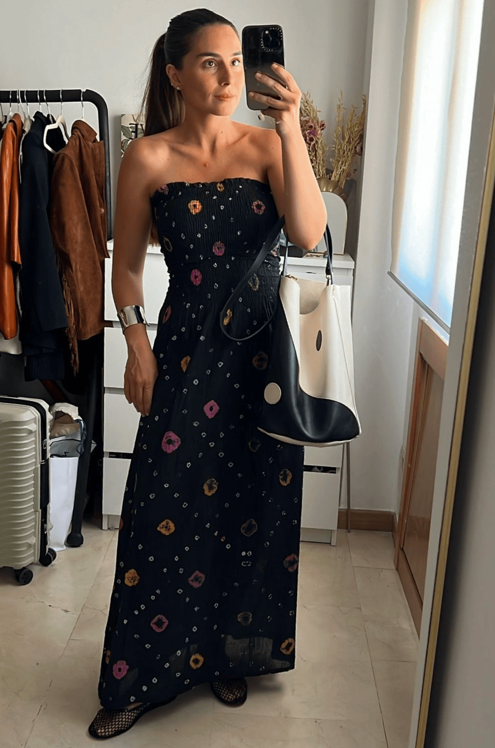 Vestido Valerie Negro de Algodón