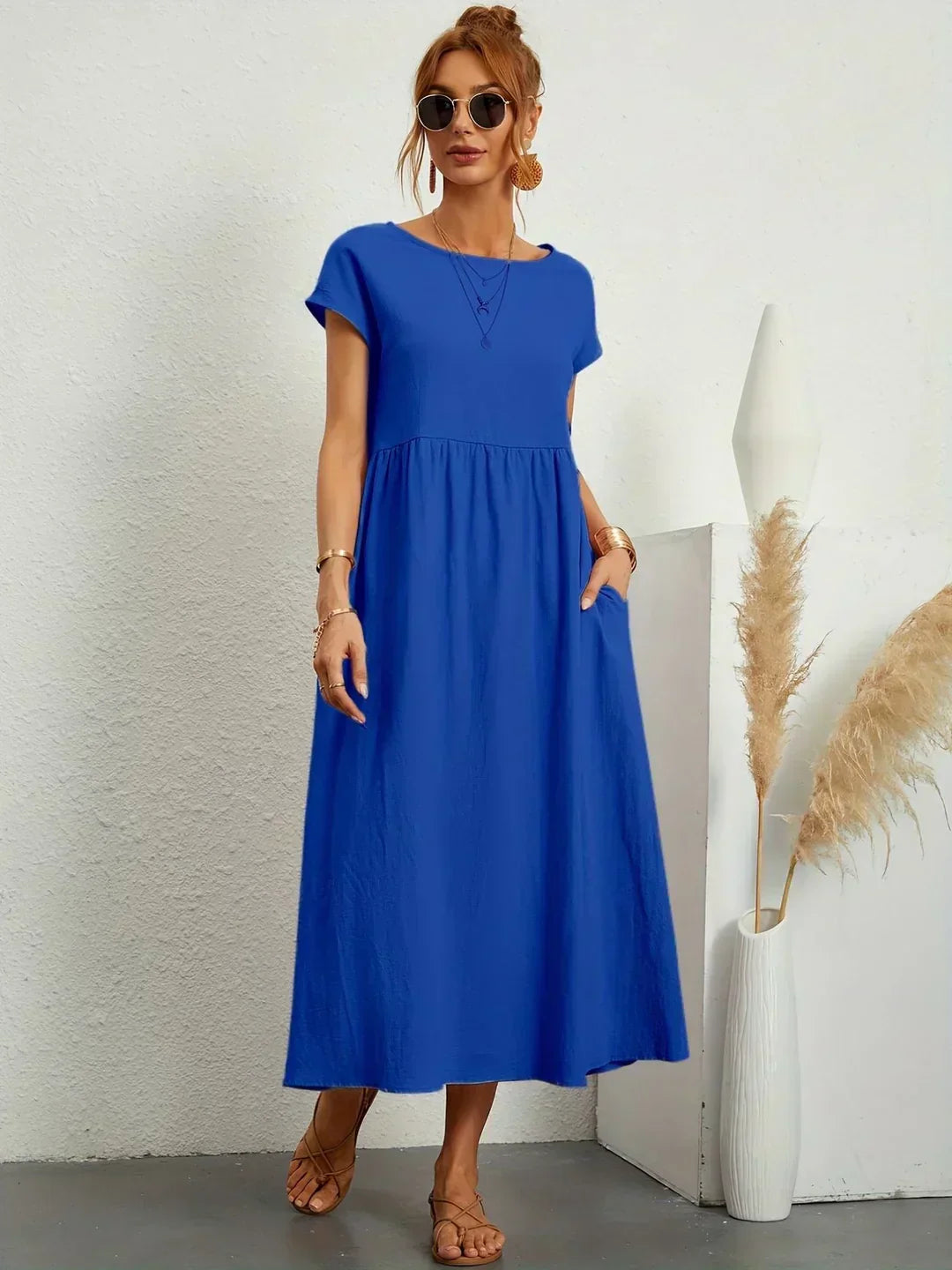 Ursina™ | Vestido Midi Fluido