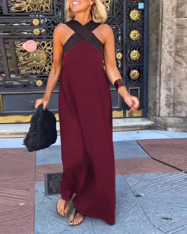 Quirine™ | Vestido maxi cruzado