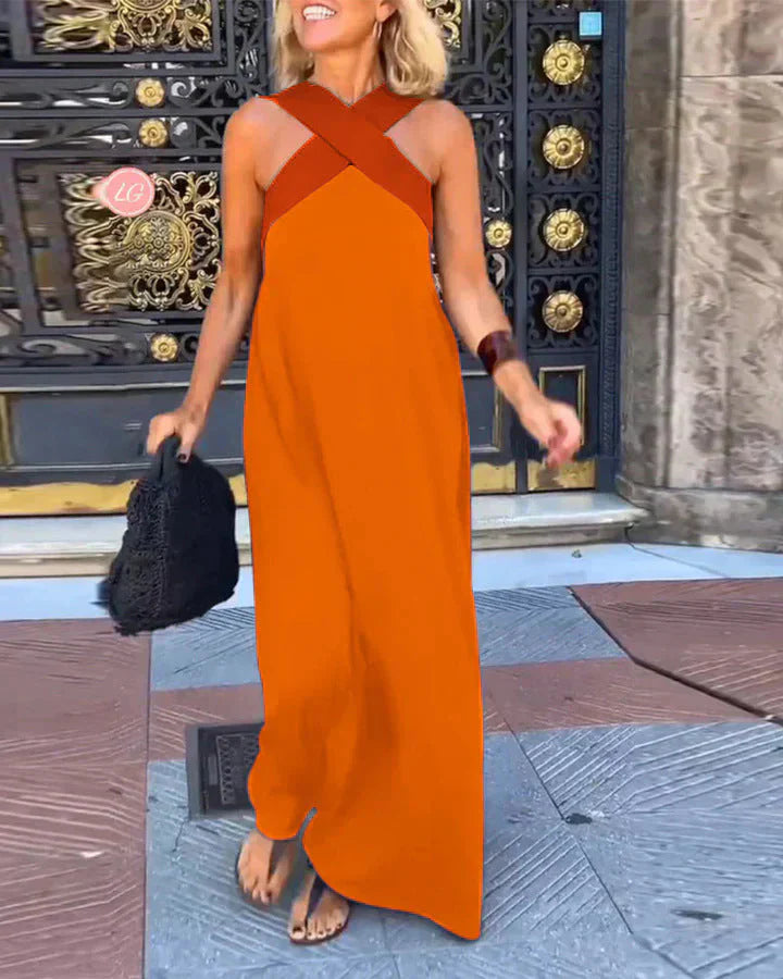 Quirine™ | Vestido maxi cruzado