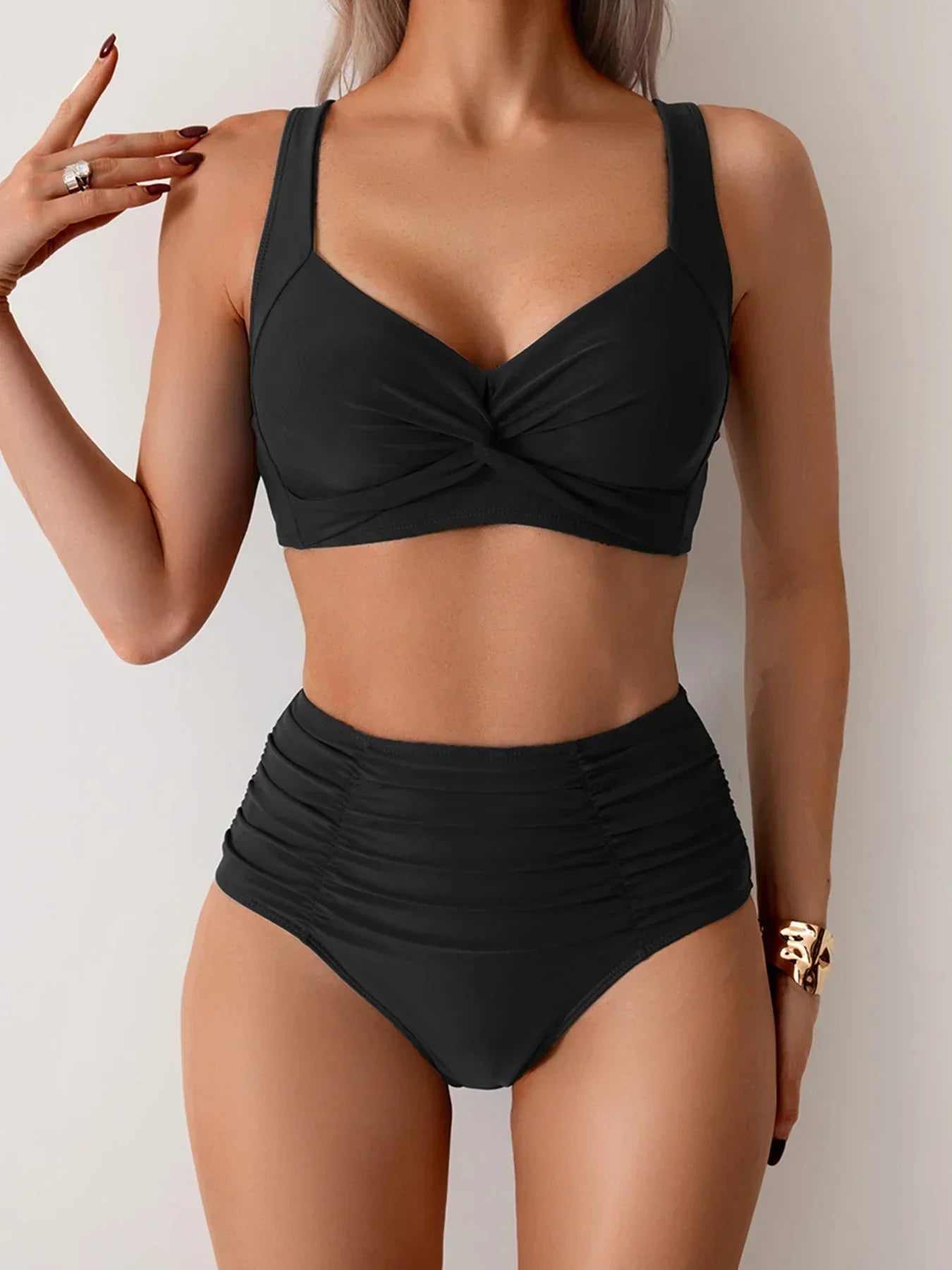 Adriana™ | Conjunto de bikini de cintura alta para el verano