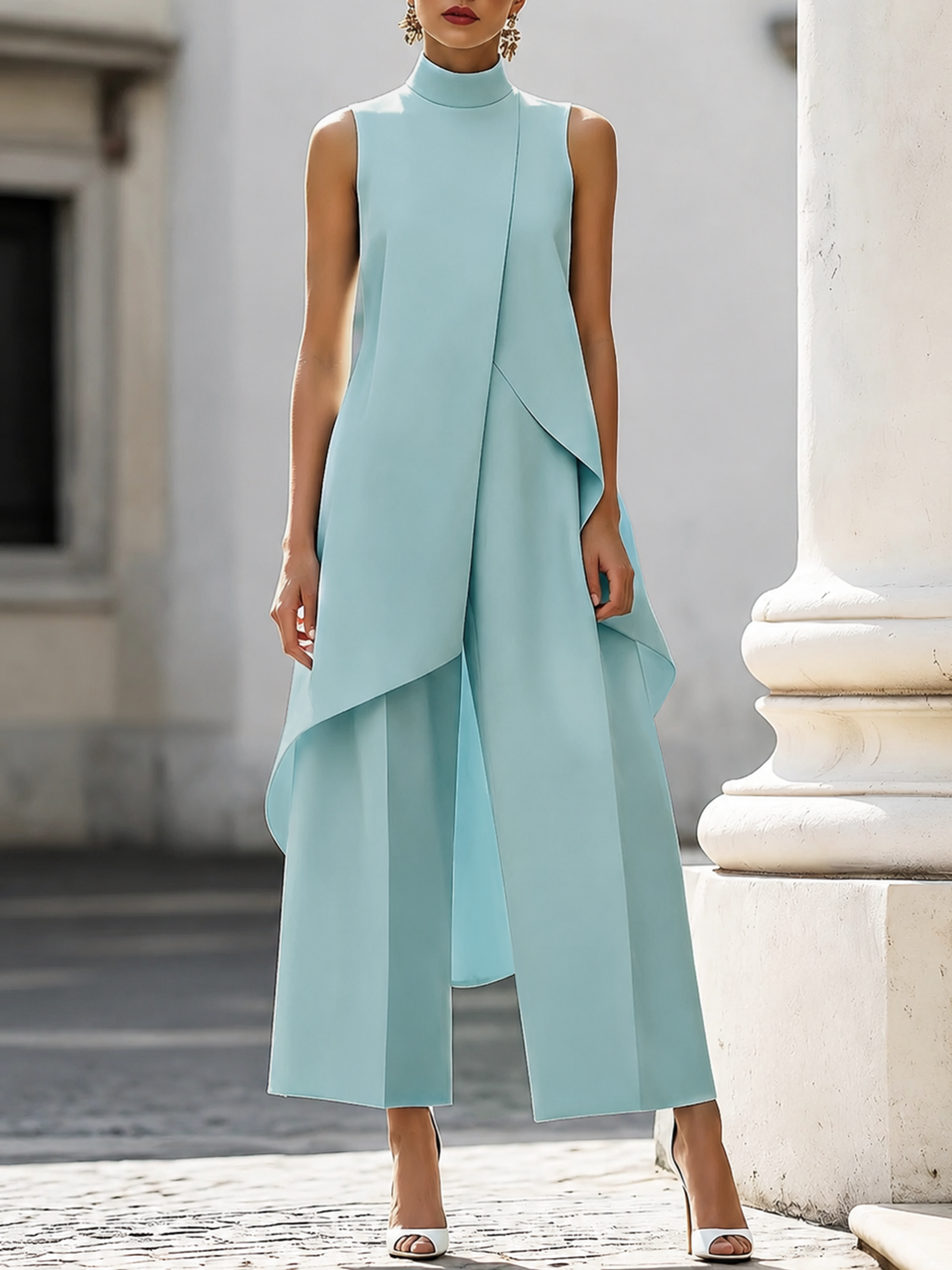Conjunto Catalina de Dos Piezas con Pantalón Ancho