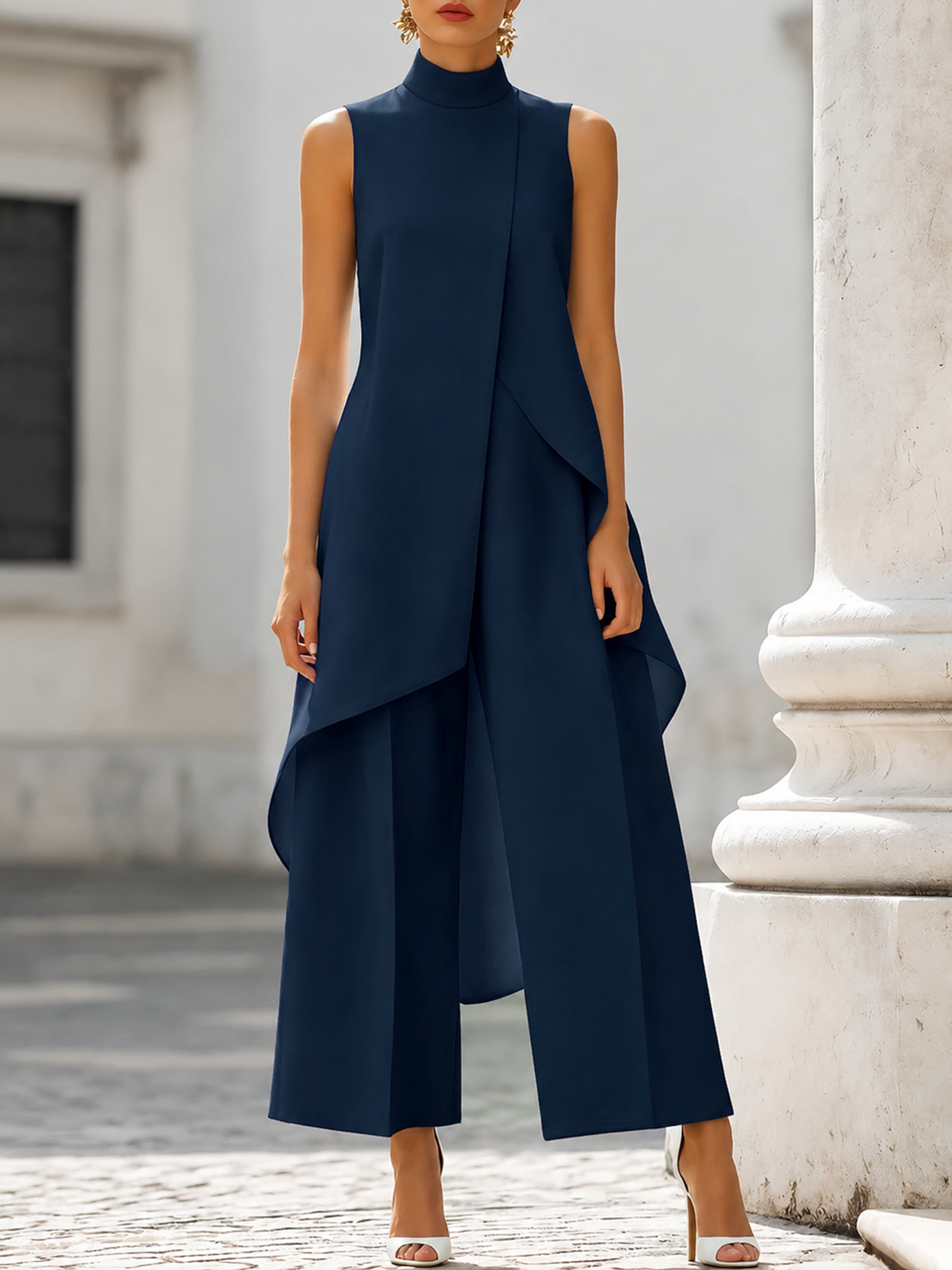Conjunto Catalina de Dos Piezas con Pantalón Ancho