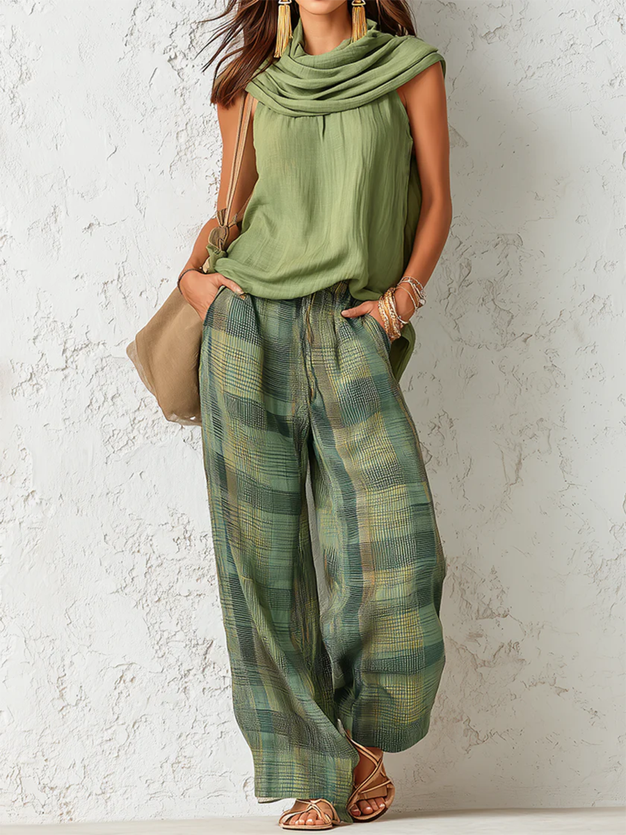 Conjunto Boho Patu con Pantalón Ancho
