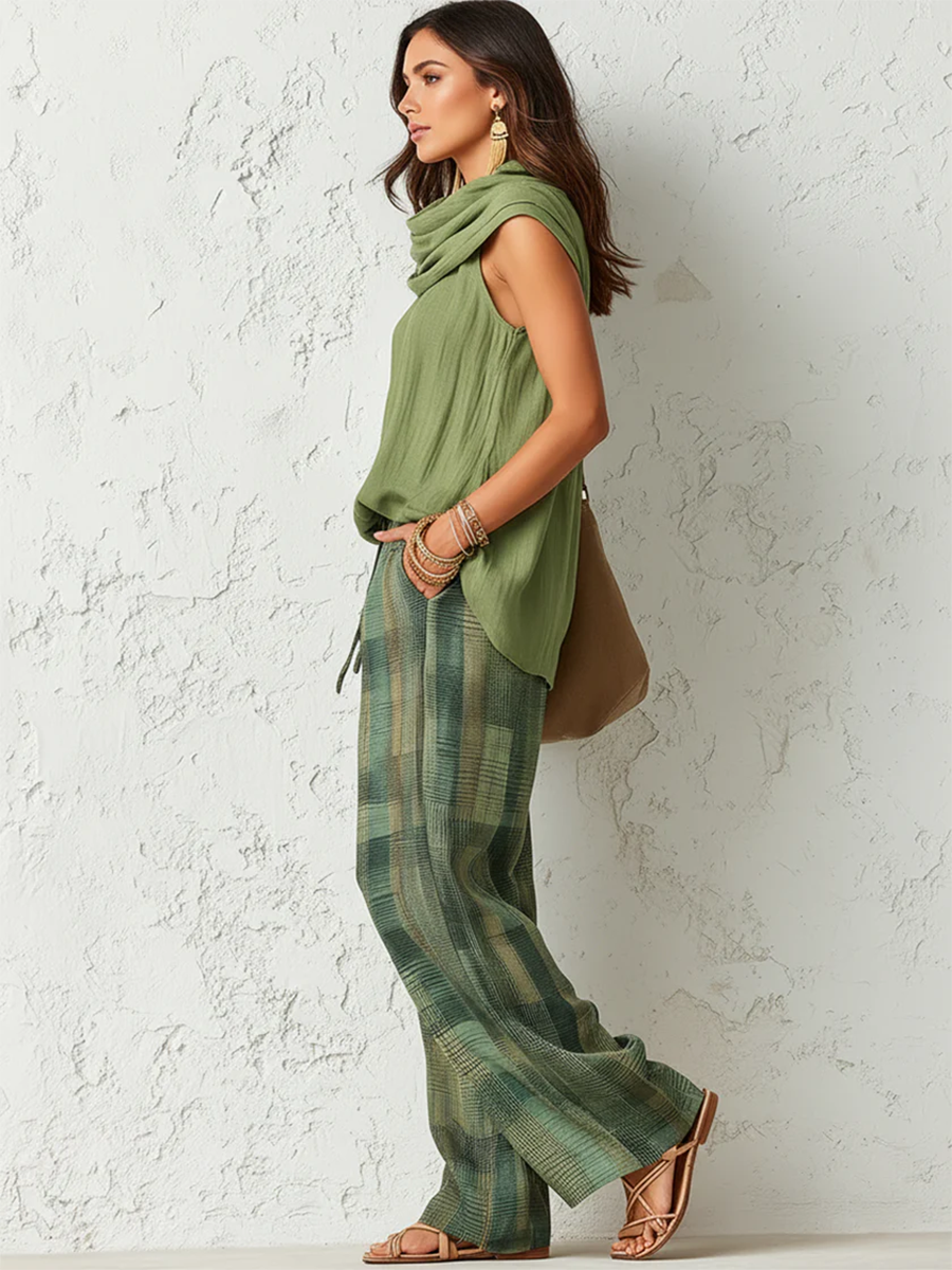 Conjunto Boho Patu con Pantalón Ancho