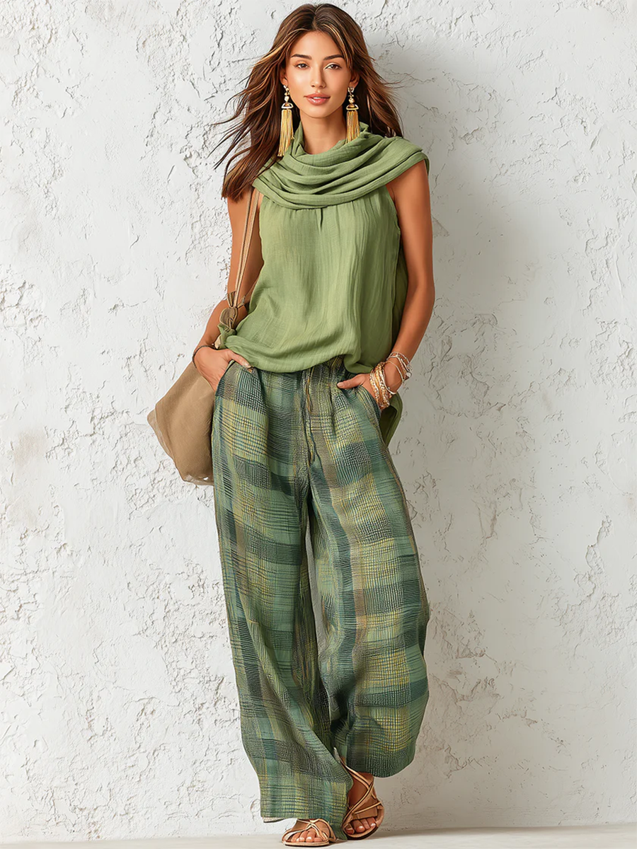 Conjunto Boho Patu con Pantalón Ancho